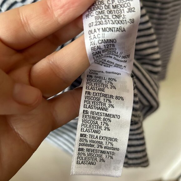 Roxy Hooded Pullover Womens Small Striped Nautical Coastal Grandma Surfer Skater - Picture 6 of 7